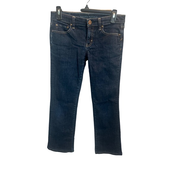 Banana Republic Women's Dark Wash Denim Bootcut Jeans Size 27 - Picture 1 of 5